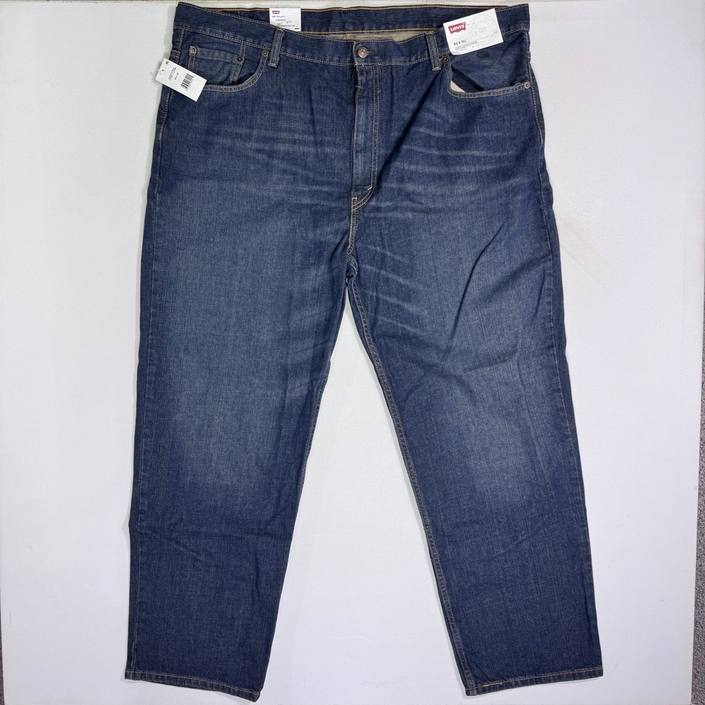 Levis 550 Relaxed Fit Tapered Leg Jeans Mens 46x32 (48x32) NWT Dark Wash Denim